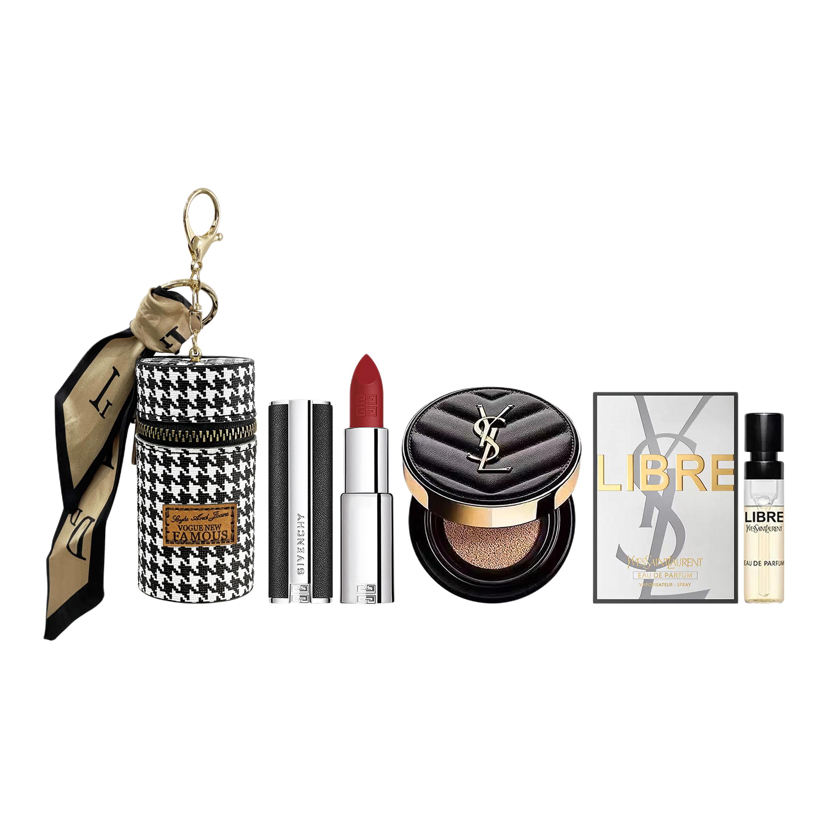 

Новая помада в клетку houndstooth подарочная коробка матовое стойкое покрытие 1966/B20/NM выбранный набор SAINT LAURENT