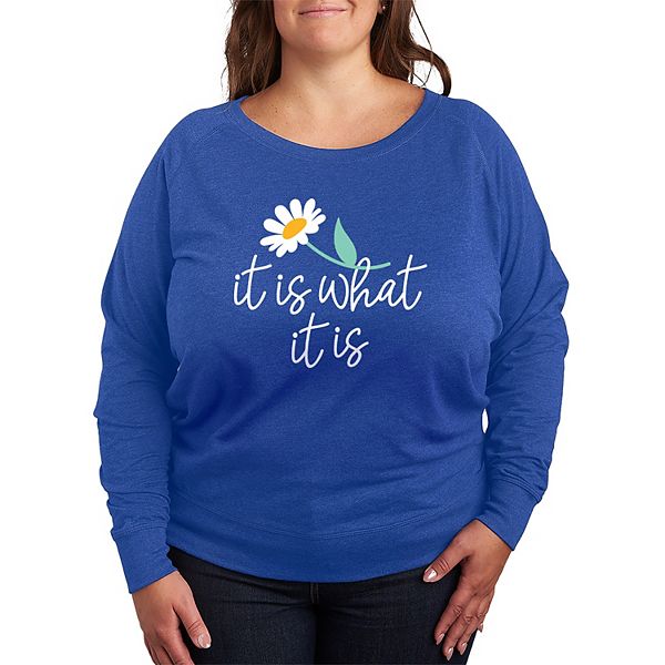 

Футболка с длинным рукавом French Terry It Is What It Is для женщин plus size Licensed Character, Heather Royal Blue, Синий, Футболка с длинным рукавом French Terry It Is What It Is для женщин plus size Licensed Character, Heather Royal Blue