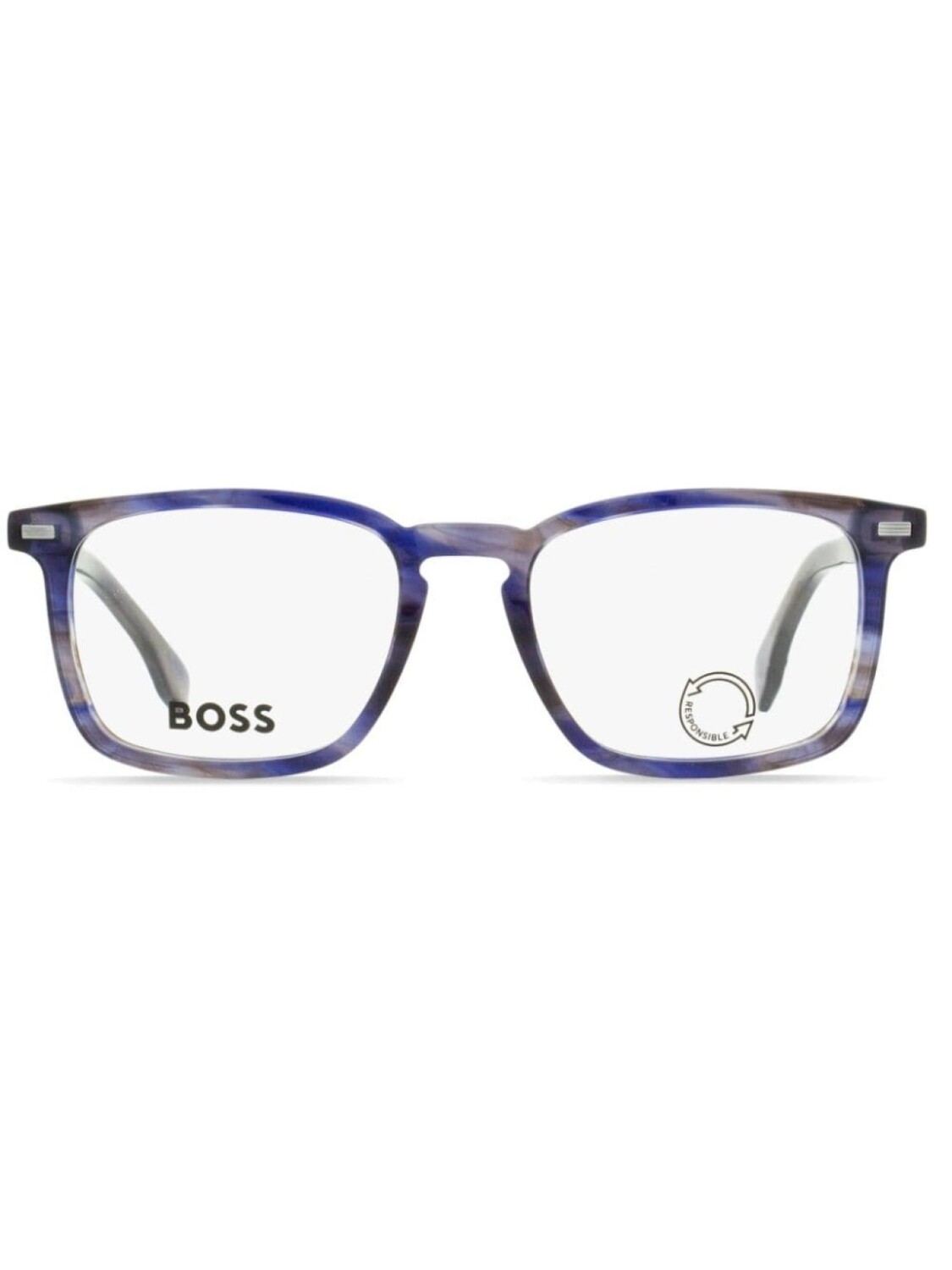 

BOSS солнцезащитные очки в прямоугольной оправе, синий