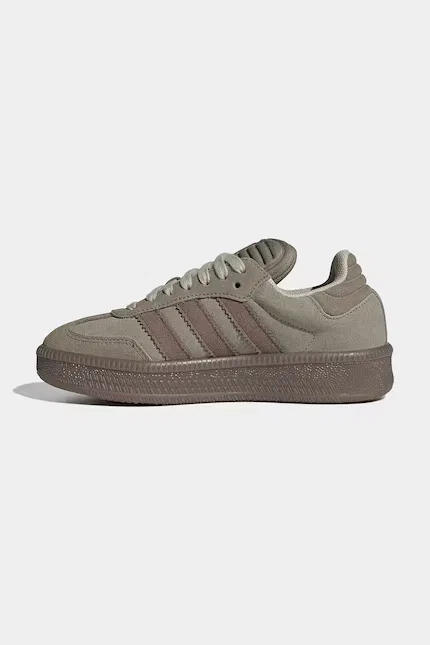 Кроссовки детские SAMBA XLG Adidas Originals, зеленый — фото 4