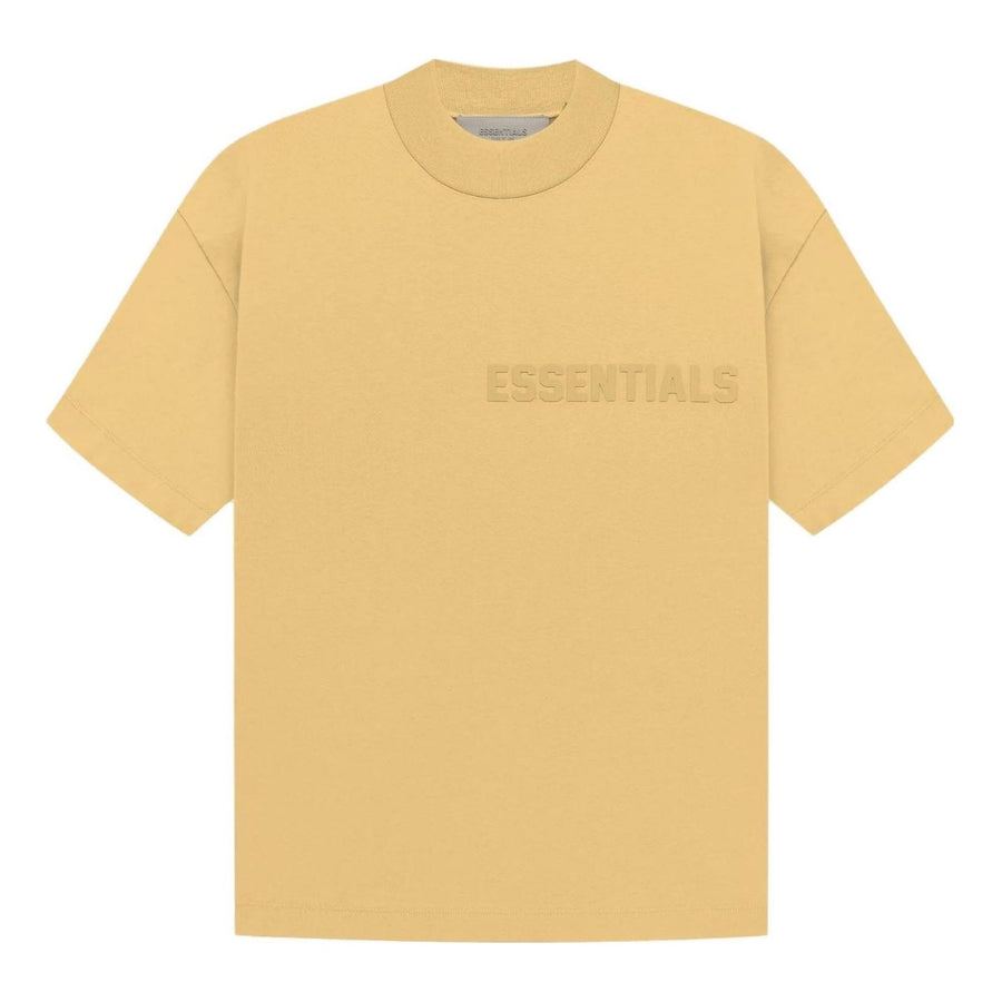 

Футболка (WMNS) Fear of God Essentials SS23 T-Shirt 'Light Tuscan', желтый