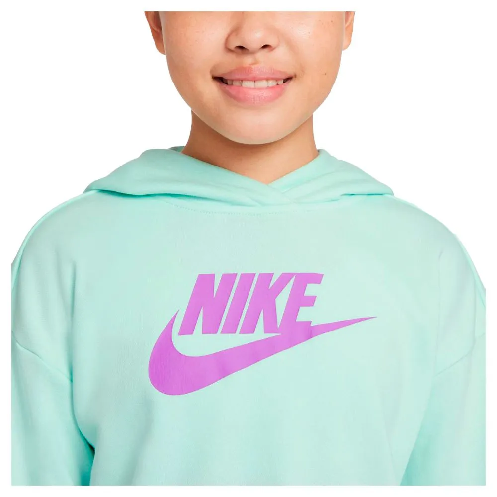 Худи Nike Sportswear Club French Terry Cropped, белый — фото 4