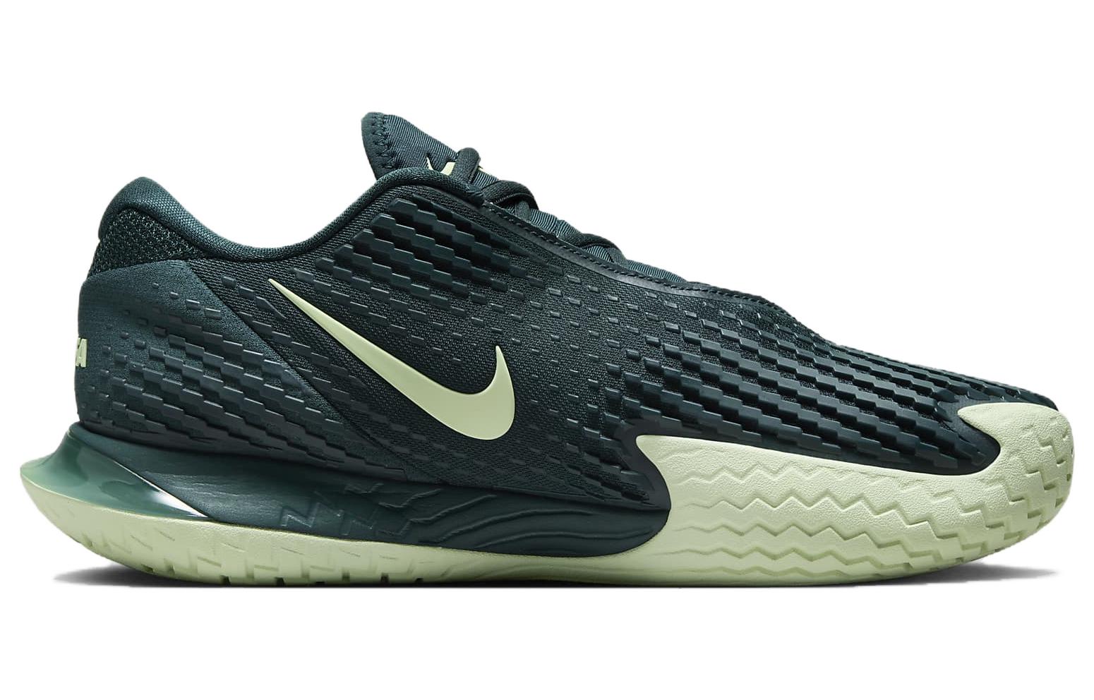 Кроссовки Court Zoom Vapor Deep Jungle Lime Ice Nike, темно-jungle — фото 3
