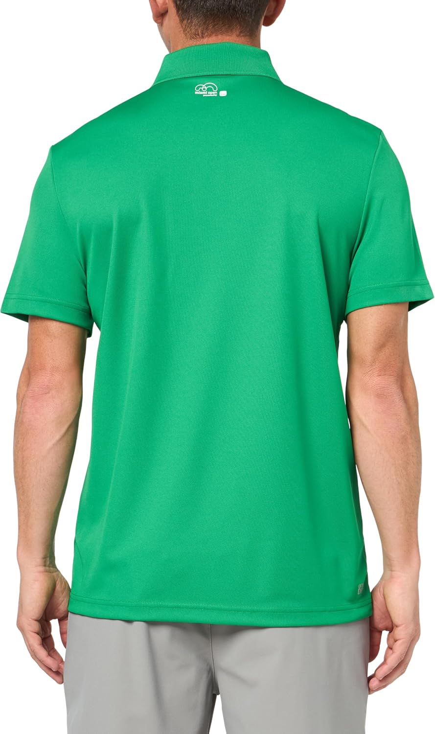 Lacoste мужская спортивная футболка-поло Miami Open Edition Ultra Dry, Bright Green — фото 2