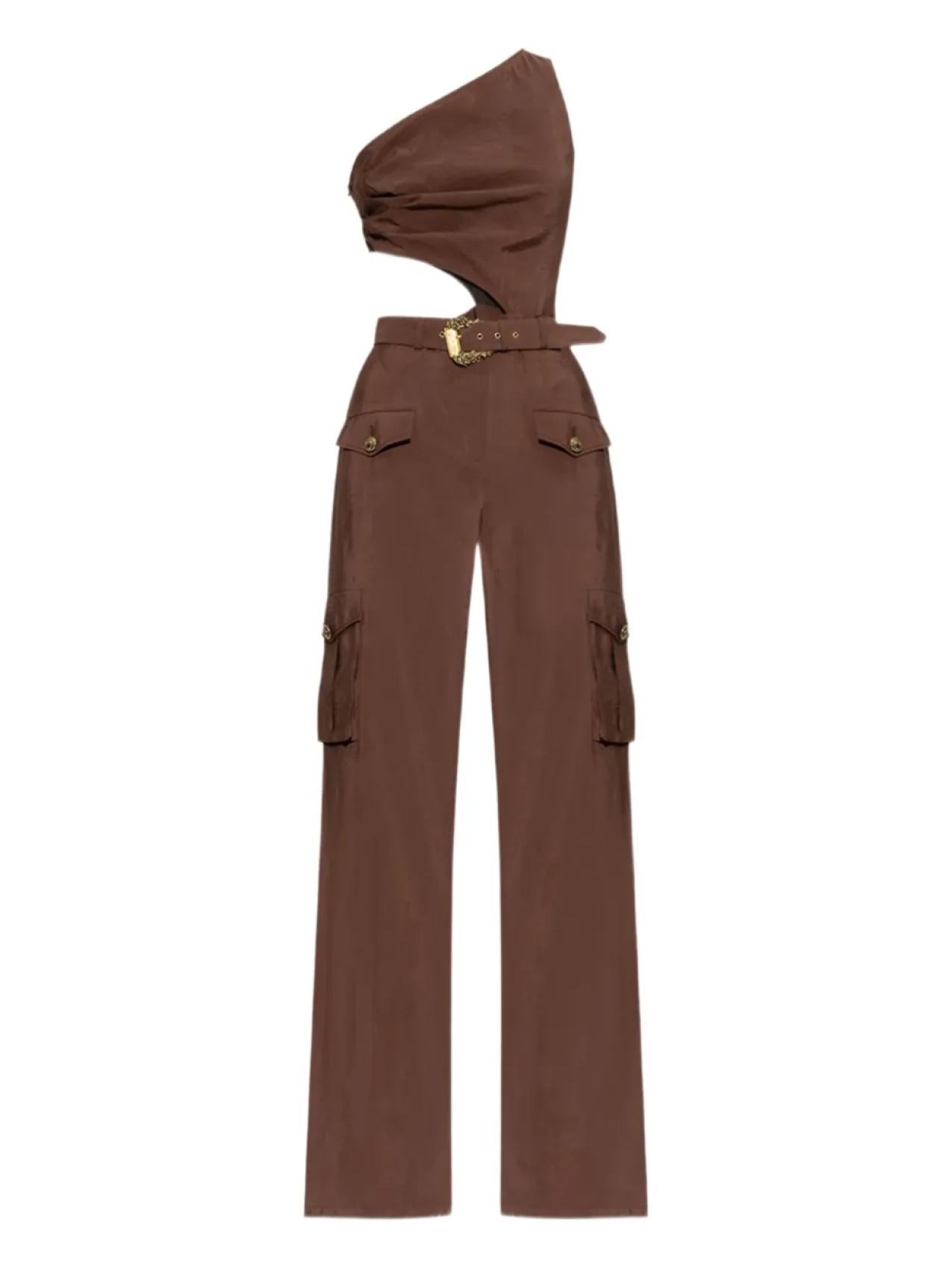 

Versace Jeans Couture комбинезон с пряжкой Baroque, коричневый