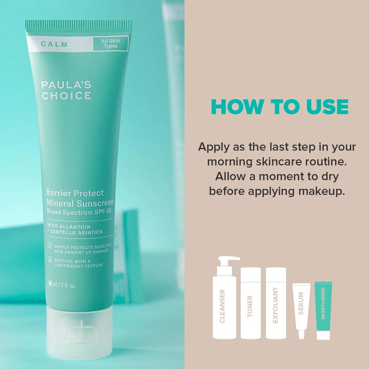 Минеральный дневной крем «CALM Barrier Protect Mineral Day Cream SPF 30» от Paula's Choice Paula'S Choice — фото 4