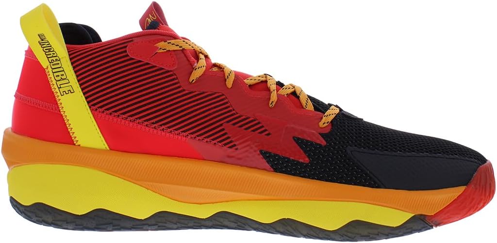 Кроссовки Adidas для взрослых унисекс Dame 8, черный/красный/желтый/ярко-красный — фото 2