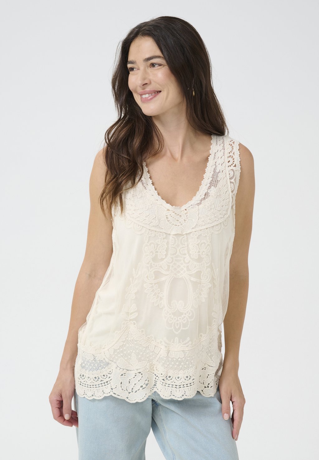 

Топ CRLUA - Blouse Cream, кремовый
