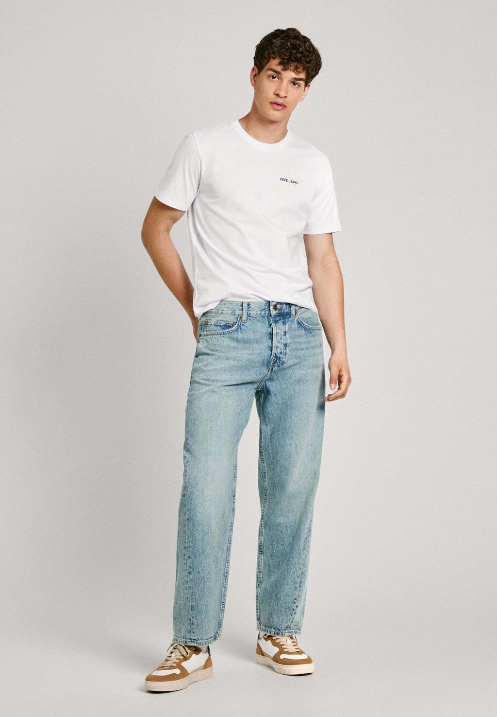

Джинсы прямого кроя Pepe Jeans, синие джинсы