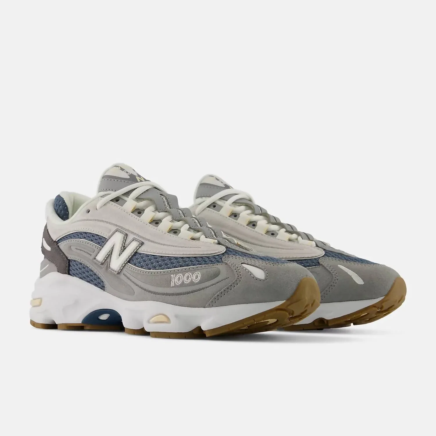 New Balance Мужские кроссовки 1000 в сине-сером цвете — фото 3