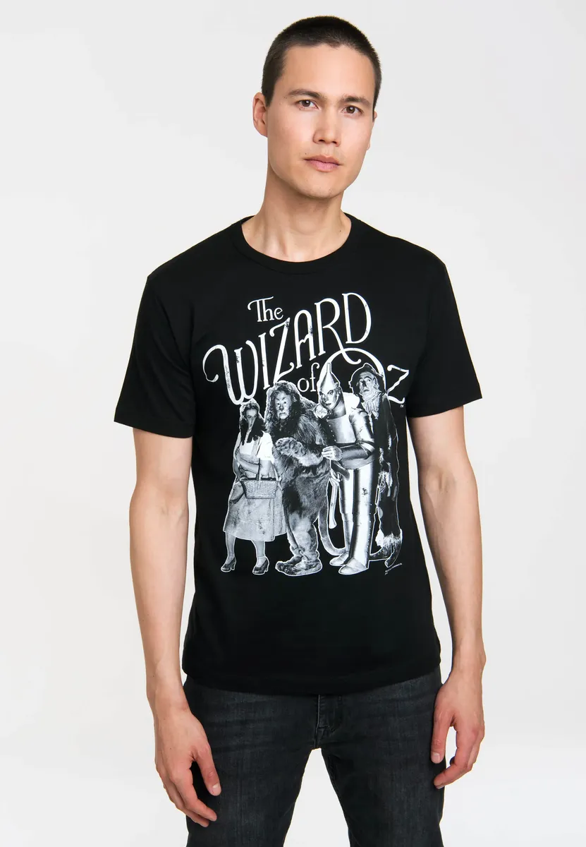 

Футболка Logoshirt "Дороти и друзья - Волшебник страны Оз" с ретро-принтом, черный