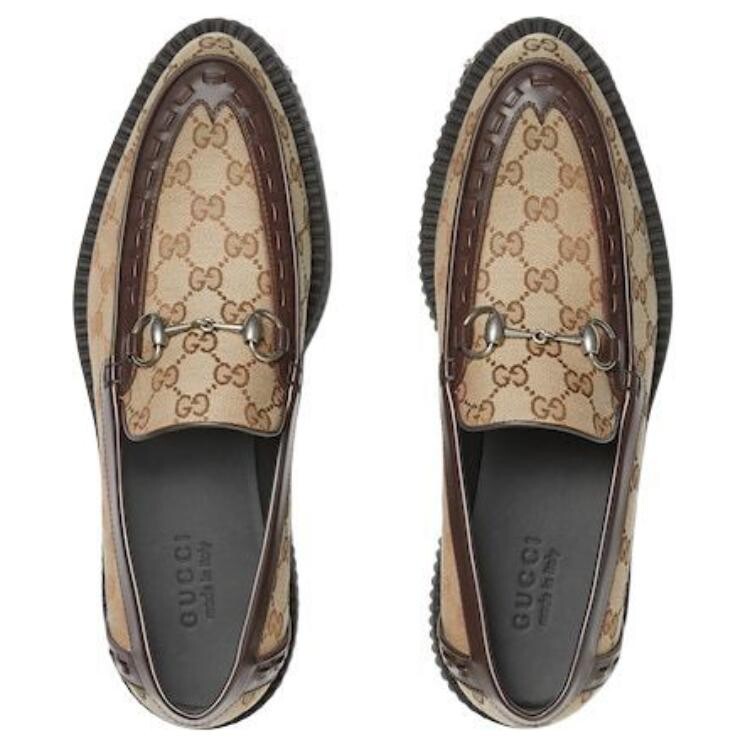 Лоферы мужские Gucci, коричневый — фото 4