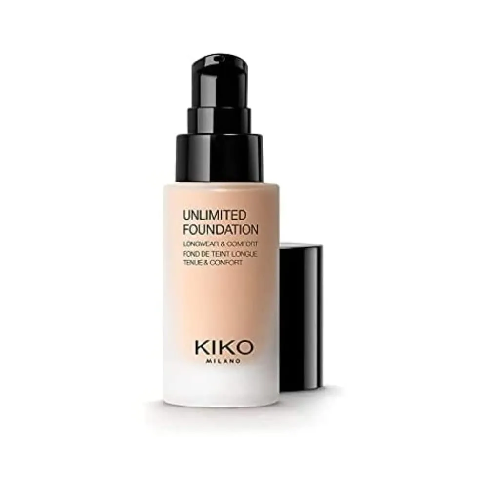 Тональный крем KIKO Milano Unlimited | Стойкий жидкий тональный крем, 02 Rose
