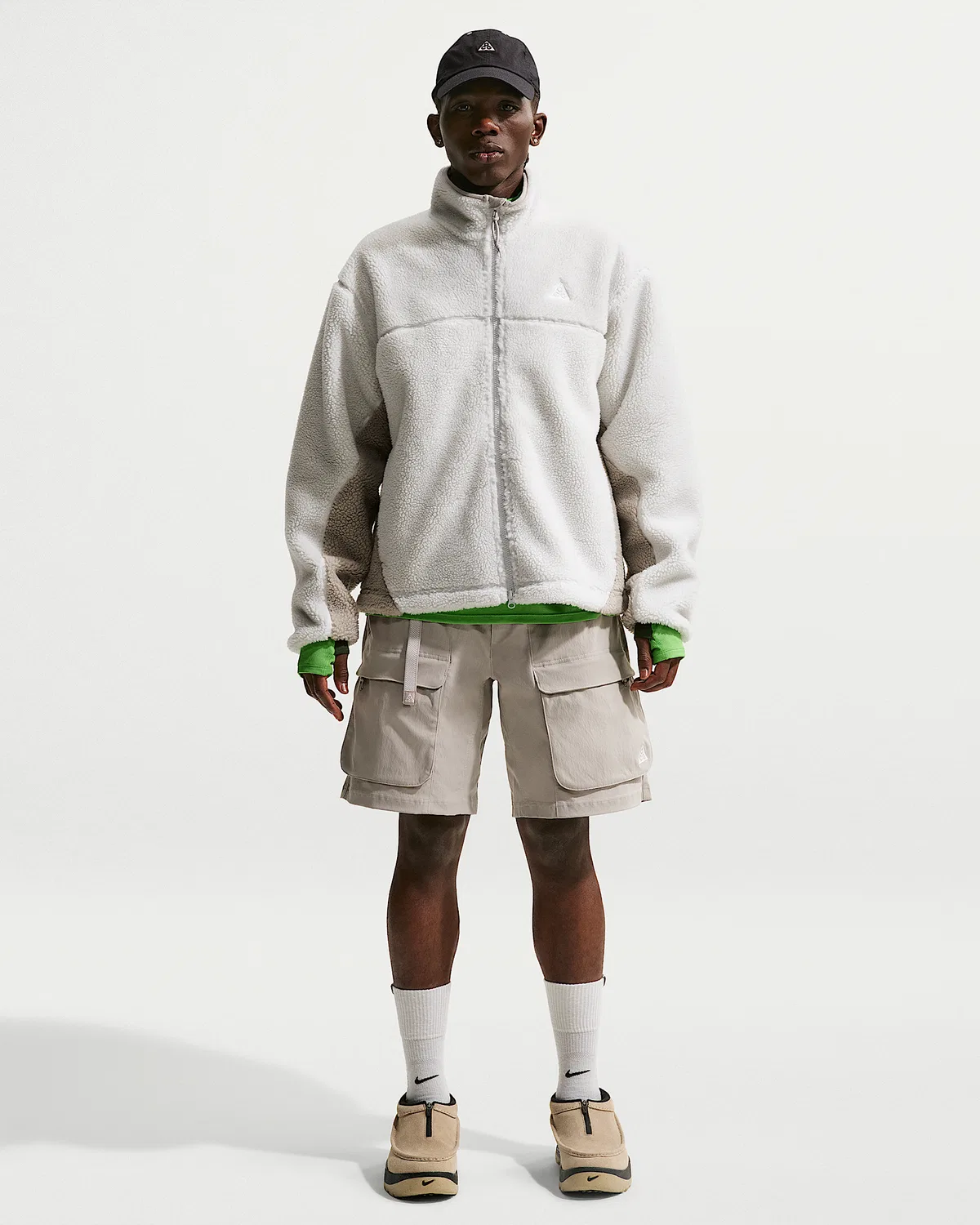 Мужская ветрозащитная куртка Nike ACG "Canwell Glacier" с технологией Therma-FIT ADV, Photon Dust/College Grey/Grey Fog/Summit White — фото 4