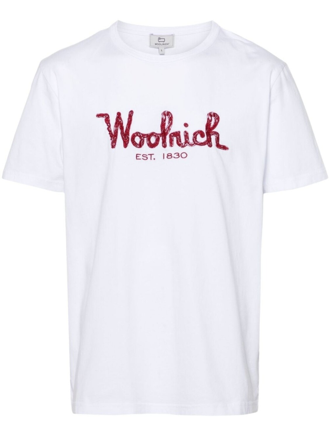 

Woolrich футболка с вышитым логотипом, белый