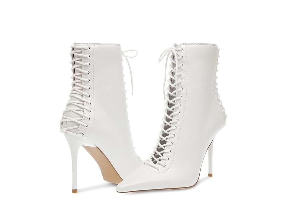 Женские ботильоны Steve Madden Allnight на шпильке с острым носом, белый — фото 4