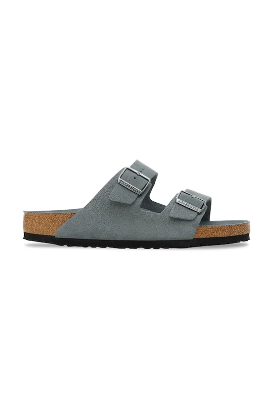 

Замшевые шлепанцы Arizona Birkenstock, серый