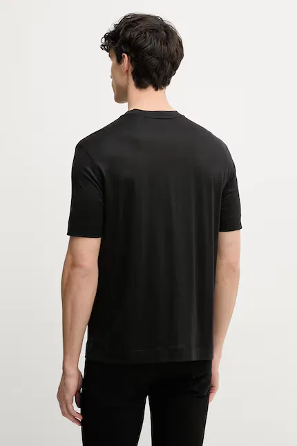 Футболка из лиоцелла T-shirt Emporio Armani, черный — фото 3