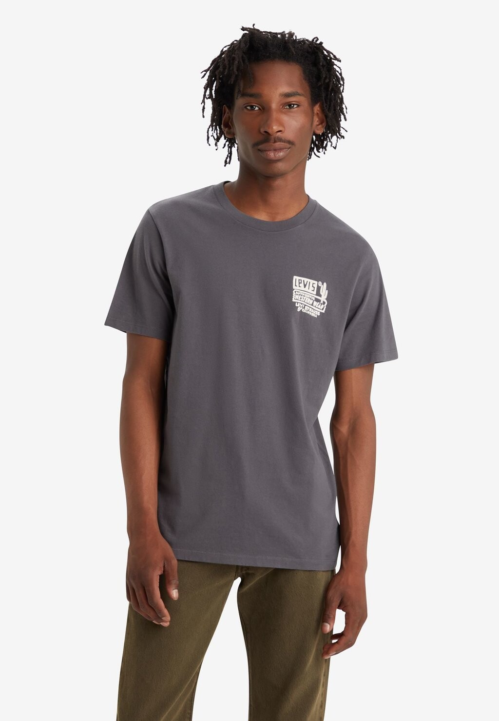 

Футболка с принтом Graphic Crewneck Tee Levi's, цвет space cowboy andesite ash