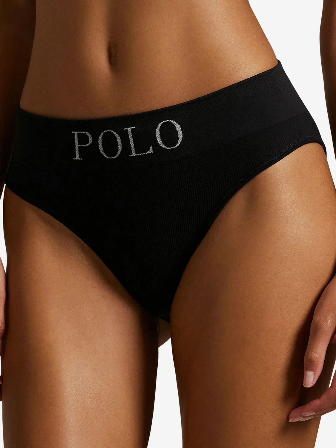 Трусы ' Ribbed Seamless ' Polo Ralph Lauren, Black — фото 3