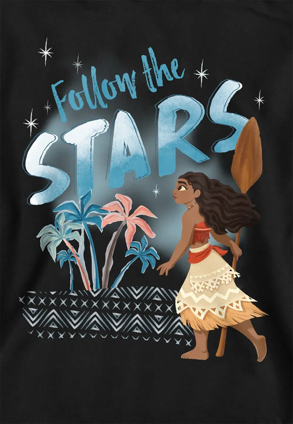 Детский худи Moana Follow The Stars, Disney, черный — фото 2