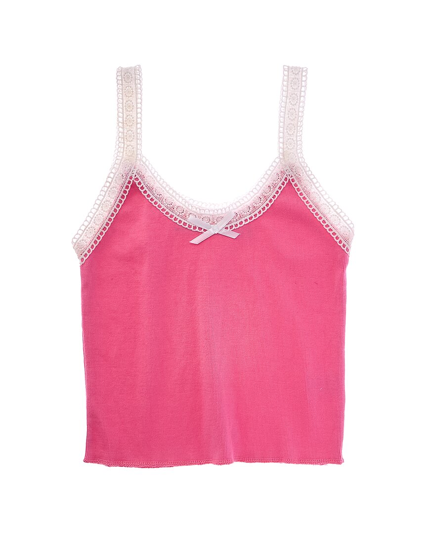 

Винтажная майка с кружевным бантом в стиле Гавана Vintage Havana, розовый