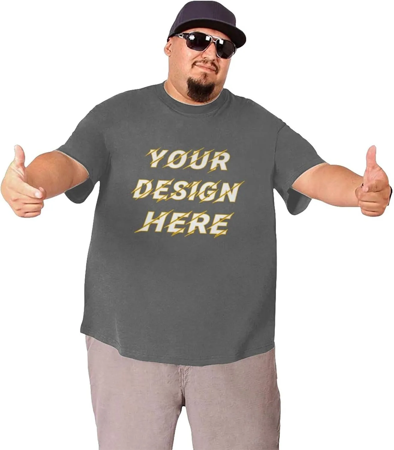 Футболка Custom T Shirts Mens Big and Tall с индивидуальным дизайном — фото 3