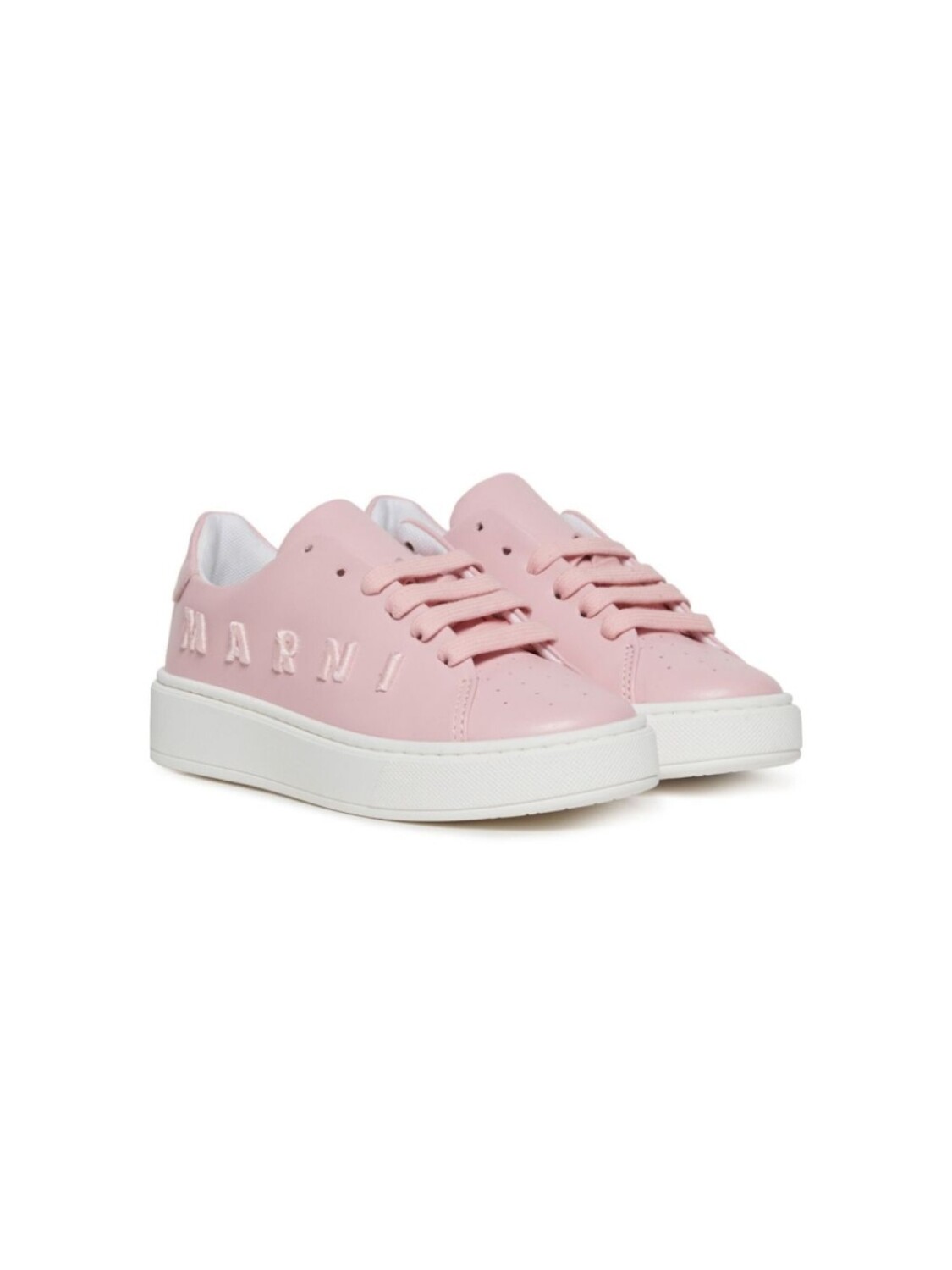 

Кроссовки Marni Kids с вышитым логотипом, розовый