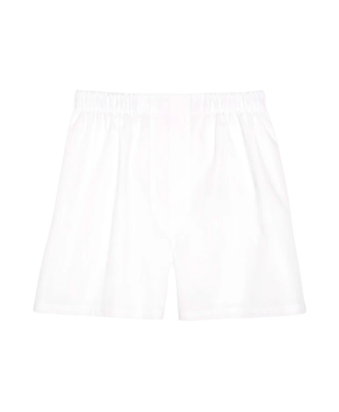 

Боксерские шорты традиционного кроя из плотной ткани. Brooks Brothers, белый