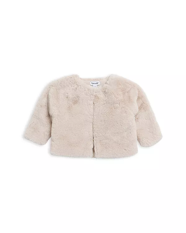 

Детская пушистая куртка из искусственного меха для девочек. Splendid, фиолетовый