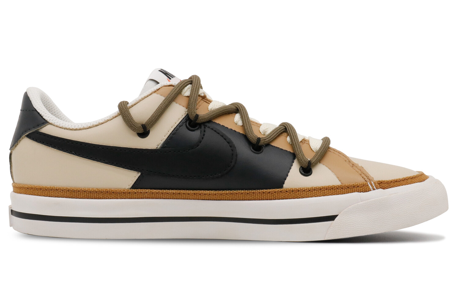 

Кроссовки Nike Court Legacy Skateboarding Shoes Women's Low-top Sand/Black, цвет The secret land of the sea of sand