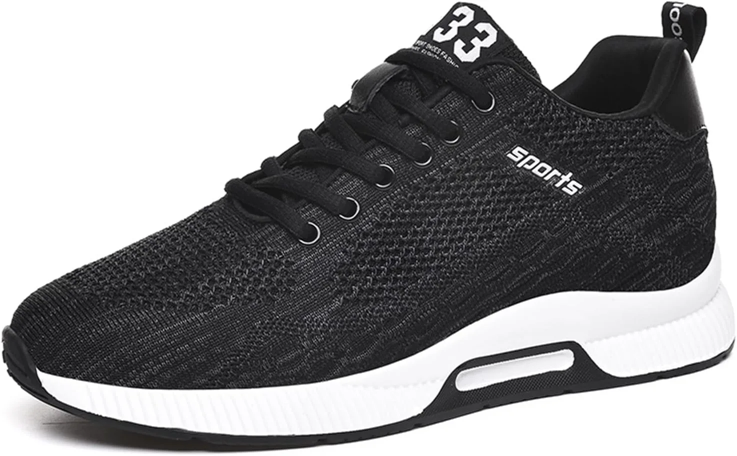 

Мужские невидимые обувные подъемники ihinzry, увеличивающие рост на 6 см, обувь с поднятой пяткой для мужчин, черный