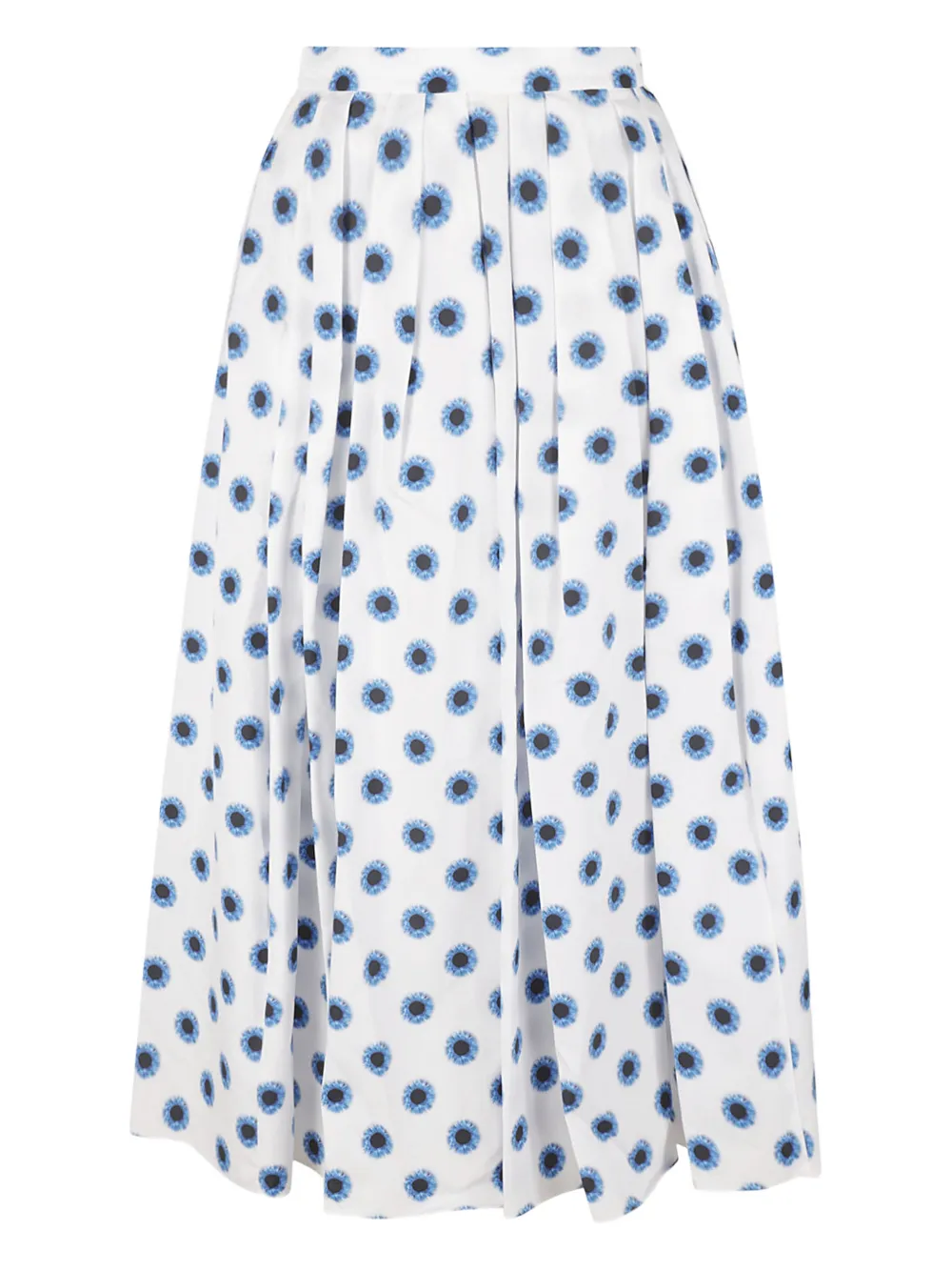 

Юбка с цветочным принтом Alexander McQueen, белый