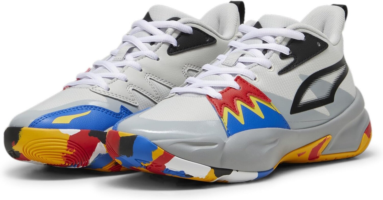 

Кроссовки Puma Puma Kids Genetics Basketball Sneaker, цвет Glacial Gray/Cool Mid Gray