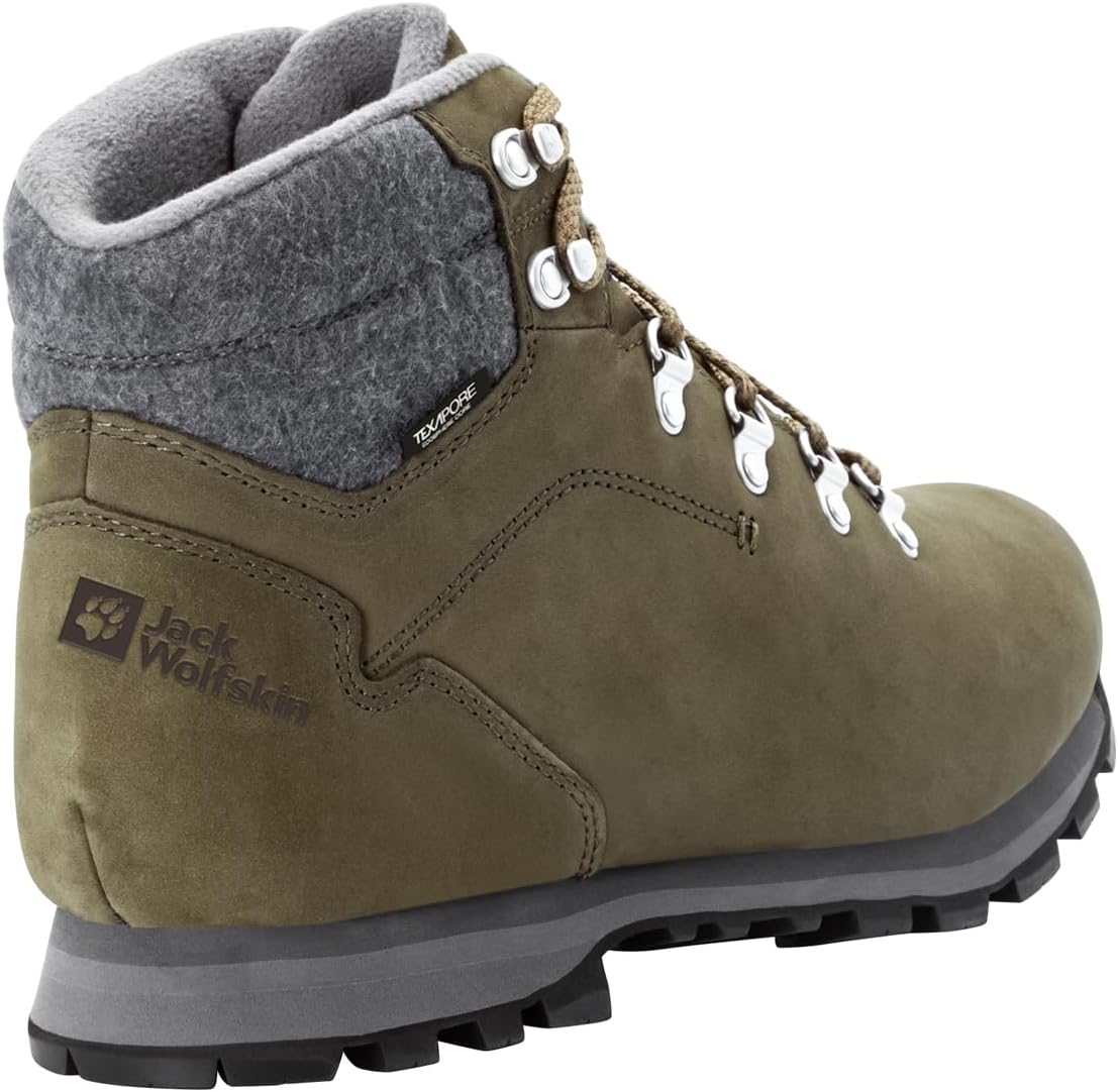Мужские походные ботинки Jack Wolfskin Thunder Bay Texapore Mid M, серый/хаки — фото 3