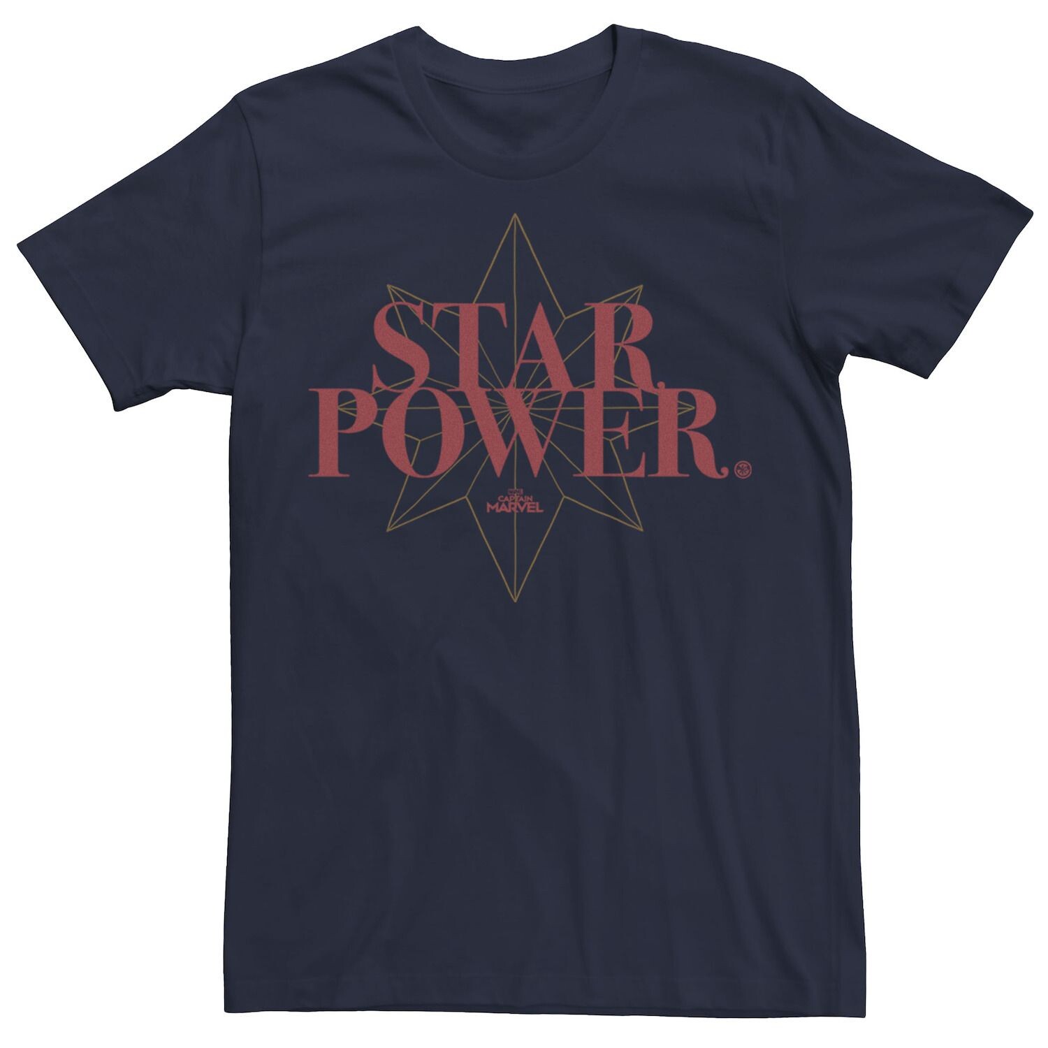 

Мужская футболка с изображением символа Captain Star Power Marvel