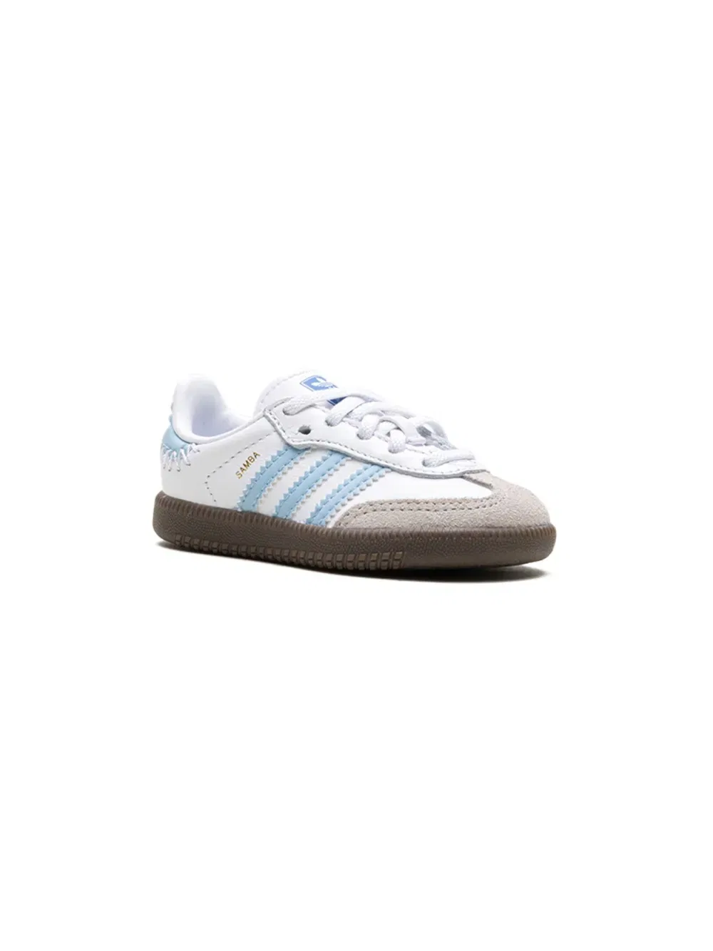 Кроссовки Samba og "cloud white/clear sky/blue" Adidas Kids, белый