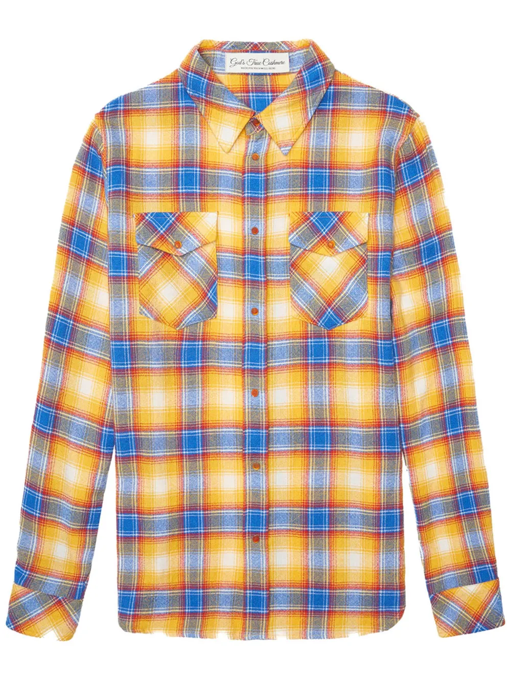 

Кашемировая рубашка GOD'S TRUE CASHMERE, желтый