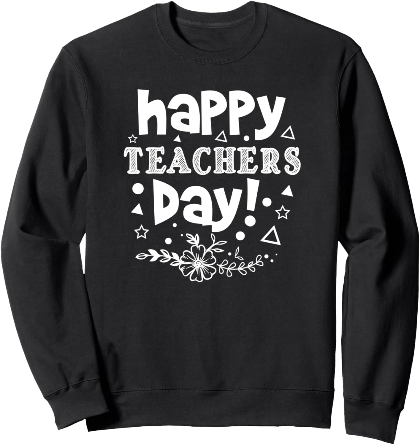 

Забавная толстовка для учителя Happy Teacher'S Day, черный