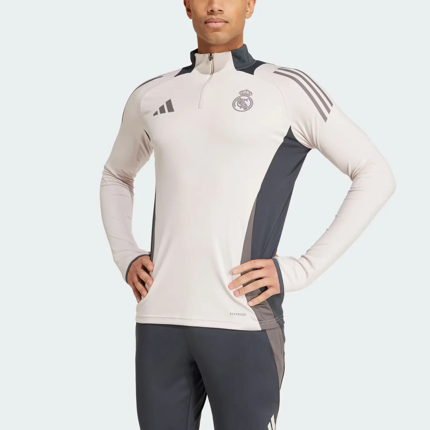 Футболка для тренировок Real Madrid Tiro 24 Competition Adidas, светло-фиолетовый/серый — фото 4