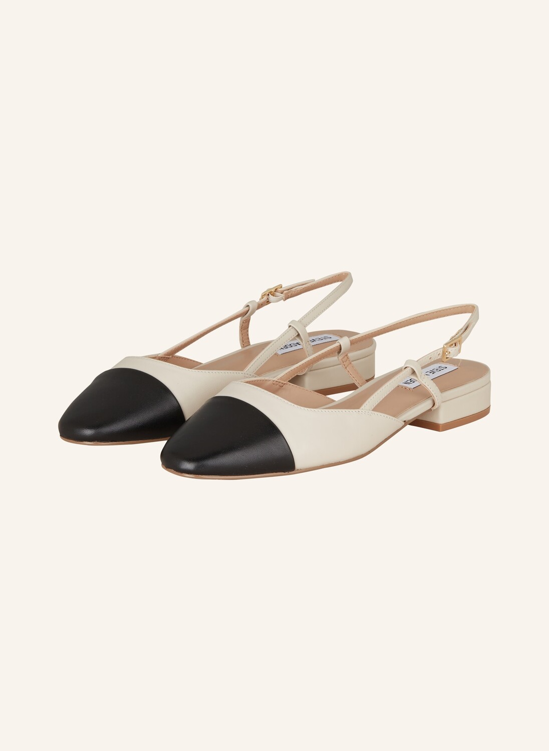 

Балетки с пяткой на пятке Steve Madden, бежевый