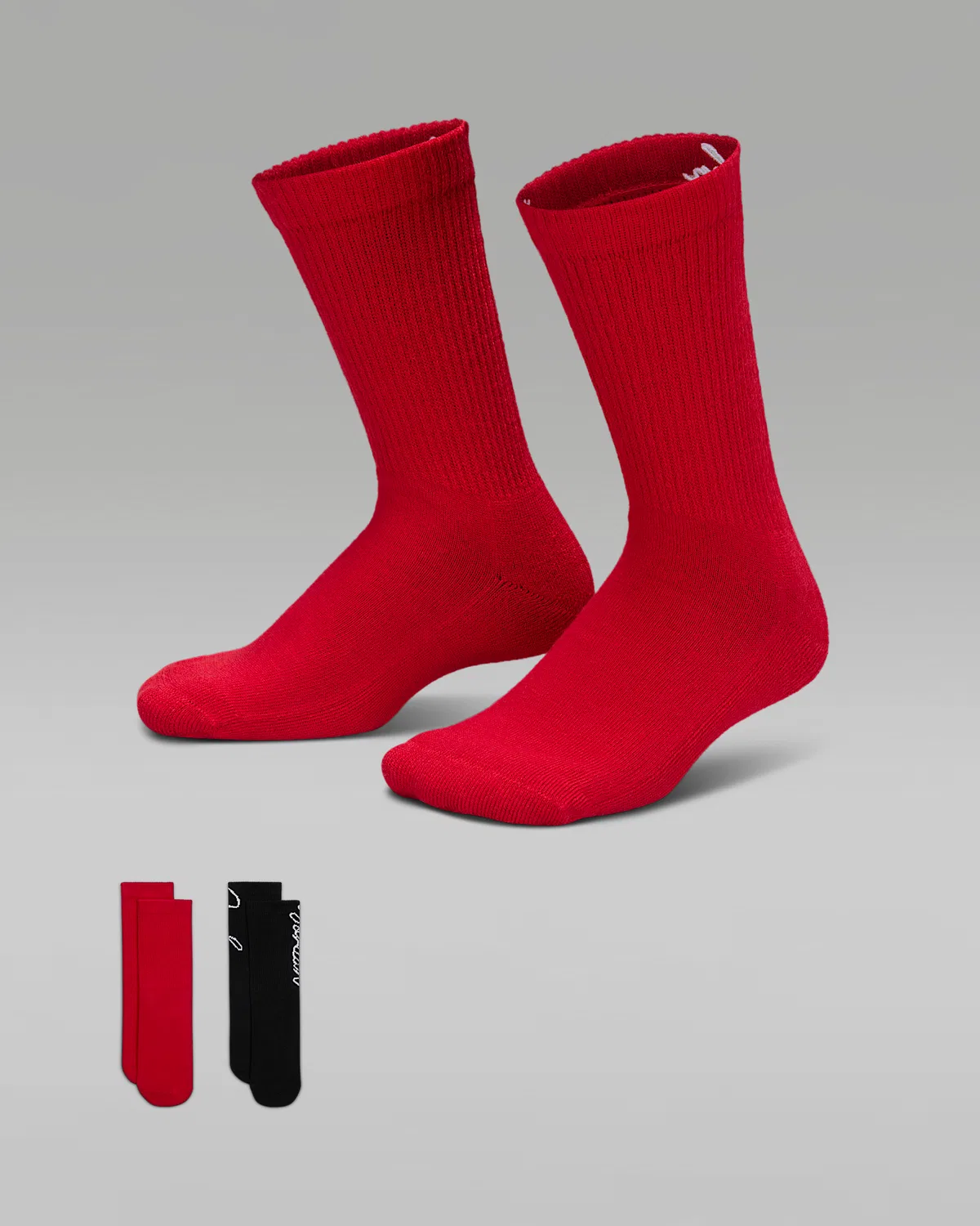 Детские носки Jordan Sparkle Mesh Half Crew (2 пары), Gym Red