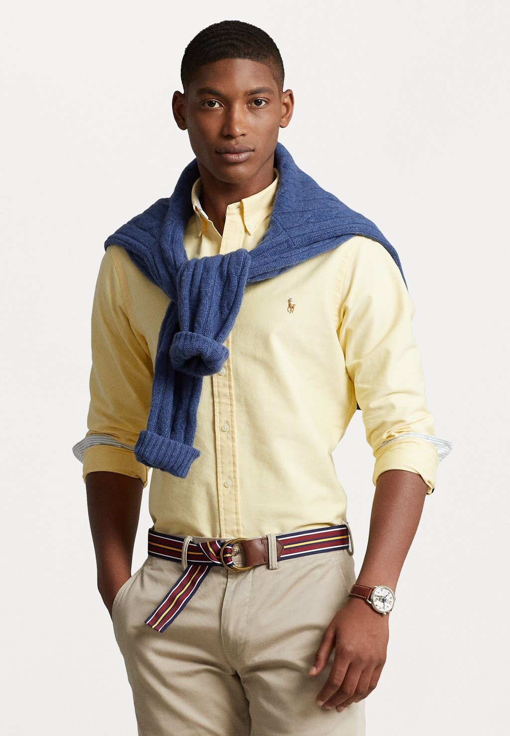 

Рубашка РУБАШКА С ДЛИННЫМ РУКАВОМ Polo Ralph Lauren, оксфорды желтого цвета