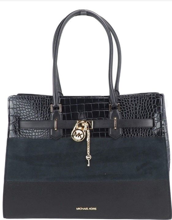 

Сумка-кошелек Hamilton Black XL из смешанных материалов East West Michael Kors