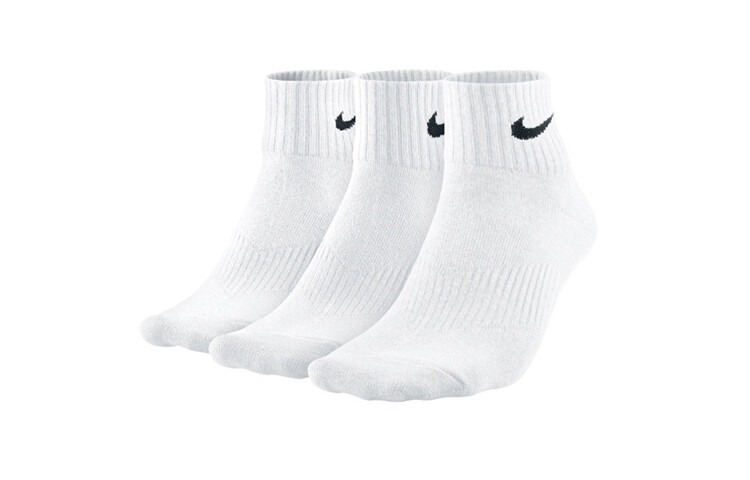 

Носки унисекс Nike, цвет three pairs in white