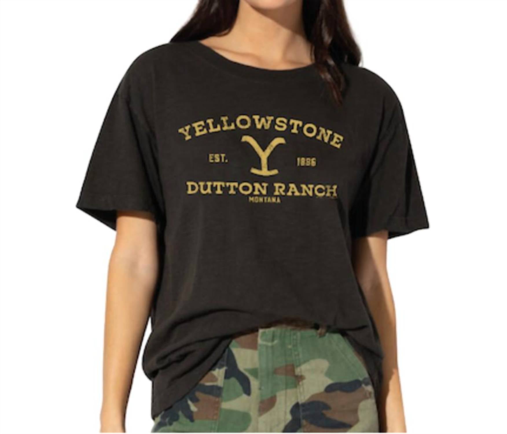 

Футболка Yellowstone "Ранчо Даттона" для парня в черном цвете SUBURBAN RIOT