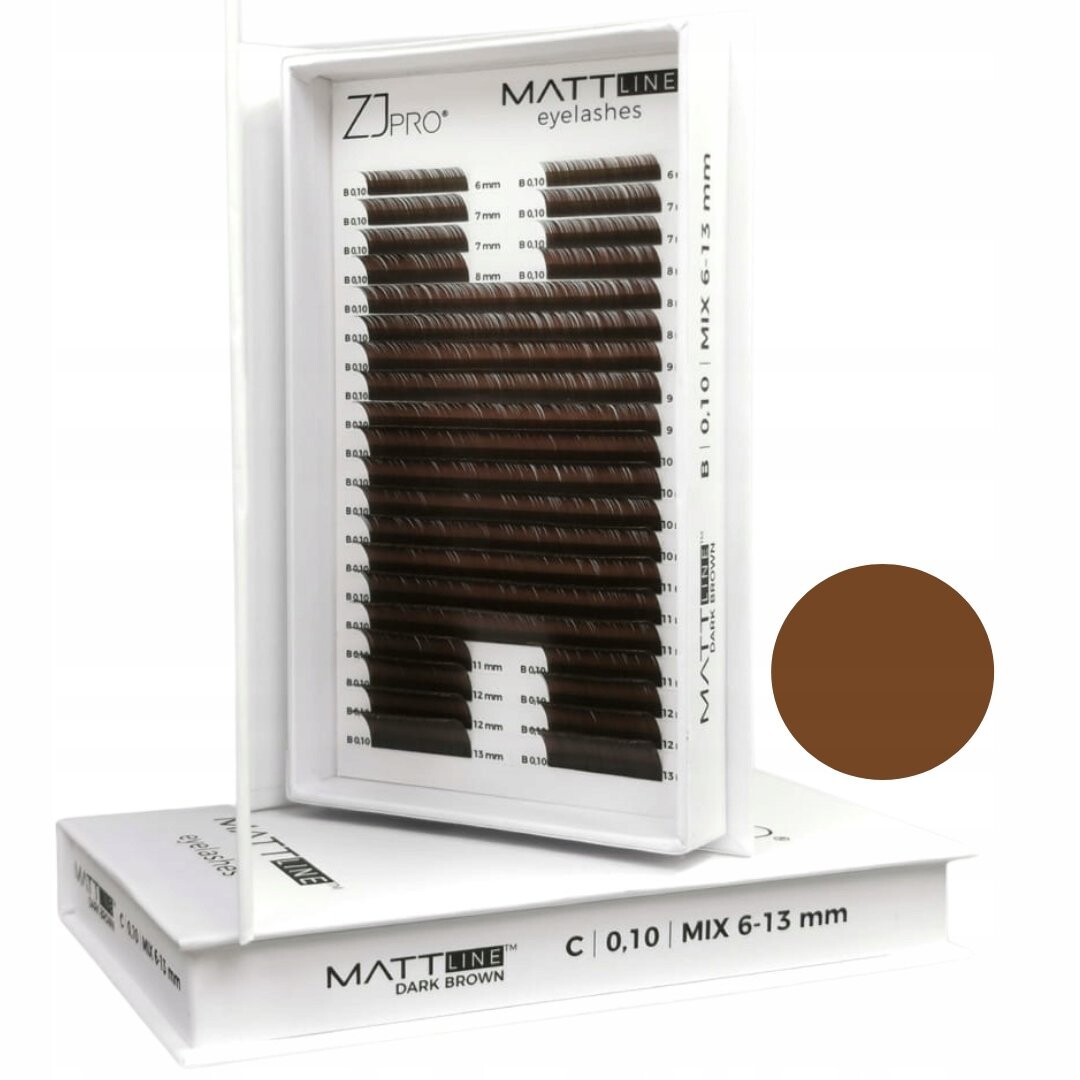 

Project Lashes, Brown Zj Pro Mattline Dark Brown Brown Mix C 0.07