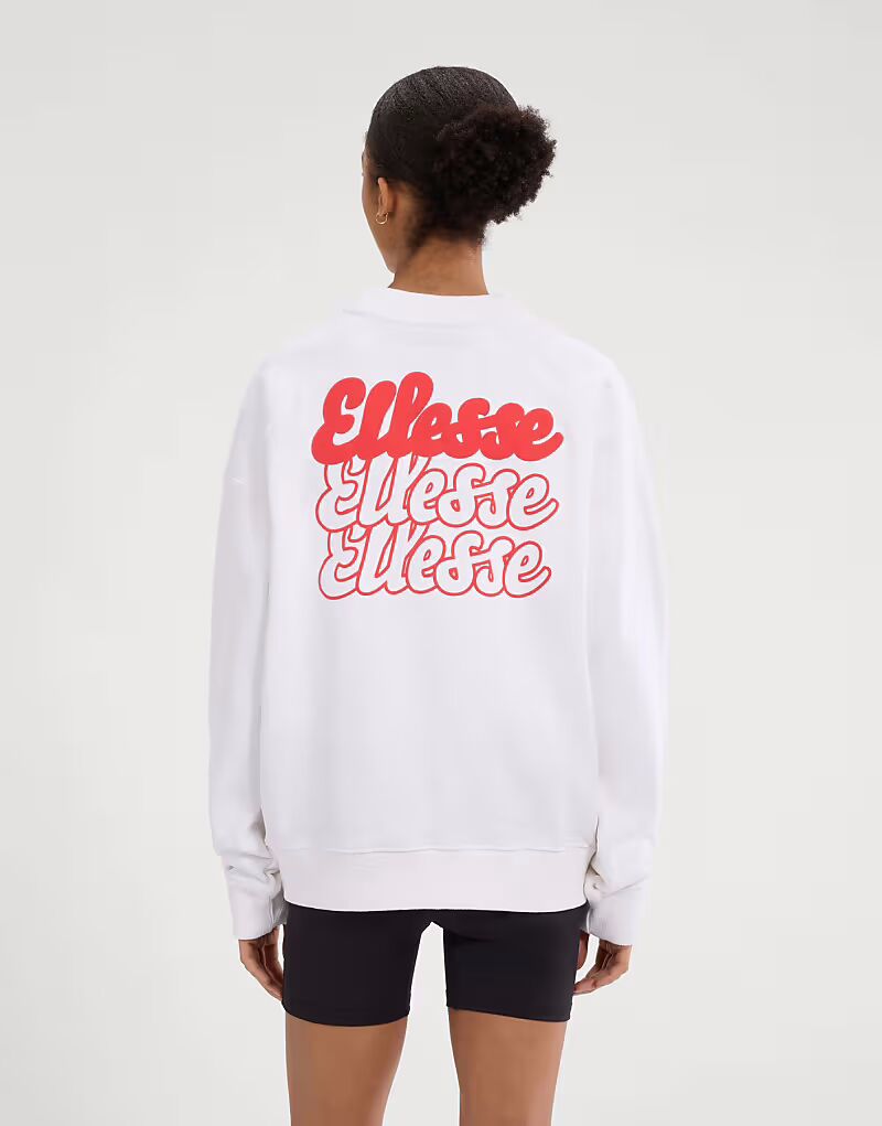 

Толстовка с длинными рукавами и принтом Lo sbuffo белого цвета Ellesse