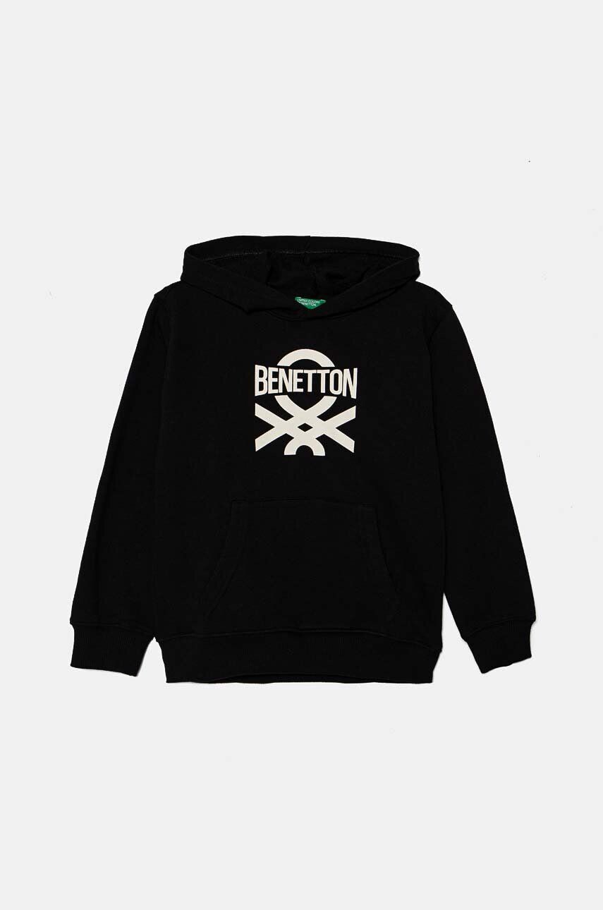 

Хлопковая толстовка United Colors of Benetton для мальчиков и девочек, черный