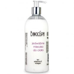 

Молочко для тела Silk - лен, витамин Е, коллаген 500мл Купить BINGOSPA